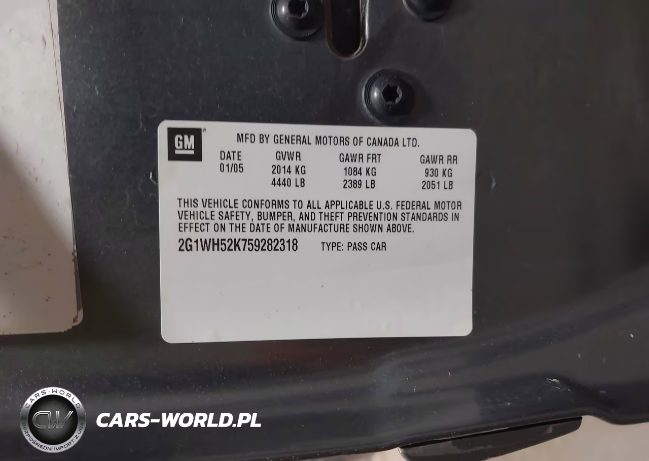 2005 Chevrolet Impala Ls VIN:2G1WH52K759282318 - 9