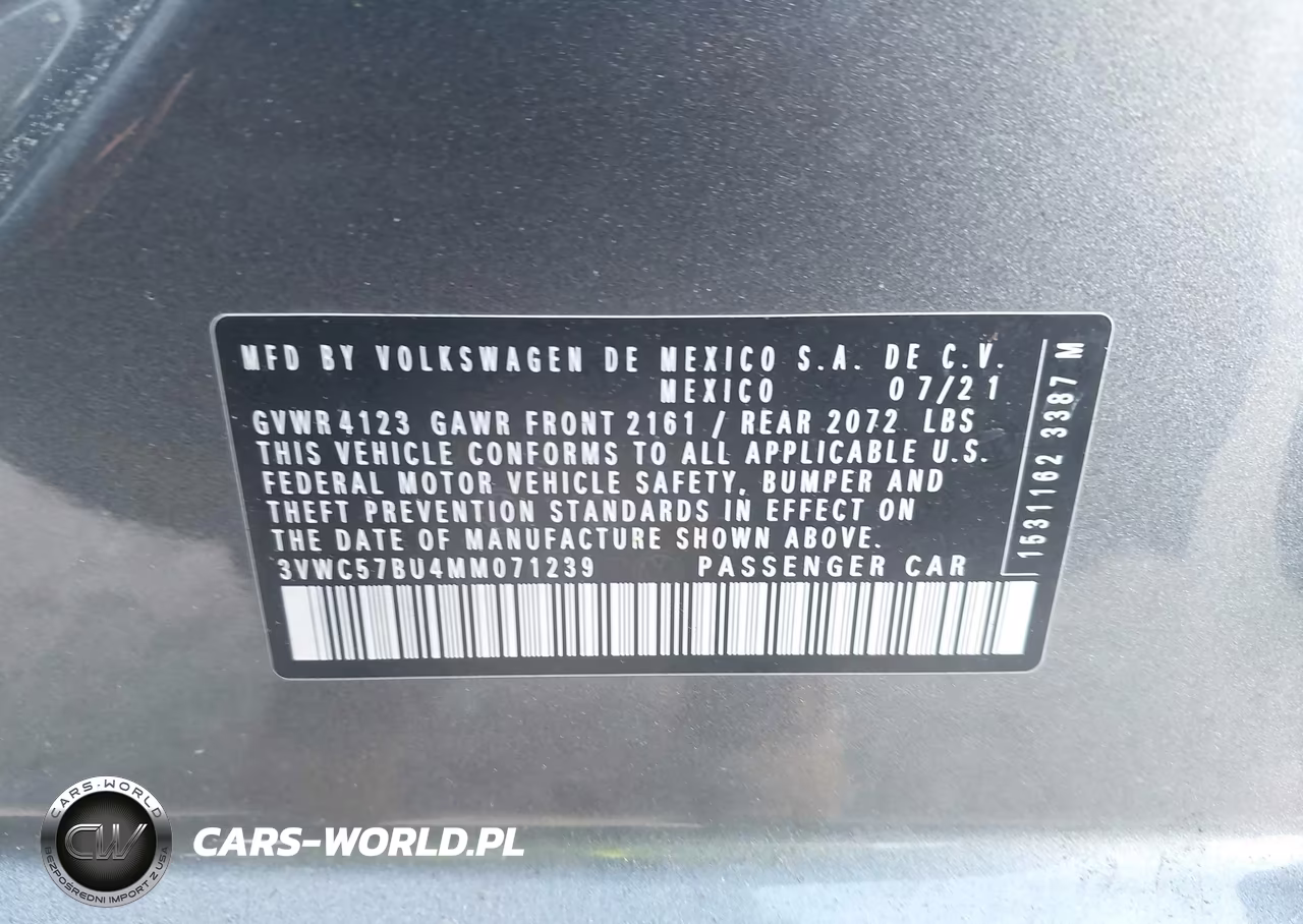 2021 Volkswagen Jetta 1.4T R-Line-1.4T S-1.4T Se VIN:3VWC57BU4MM071239 - 9
