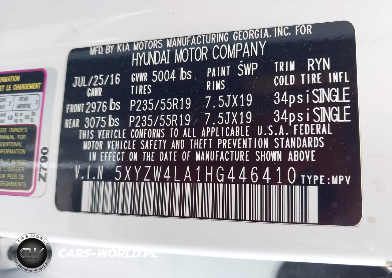 2017 Hyundai Santa Fe Sport 2.0T Ultimate VIN:5XYZW4LA1HG446410 - 9