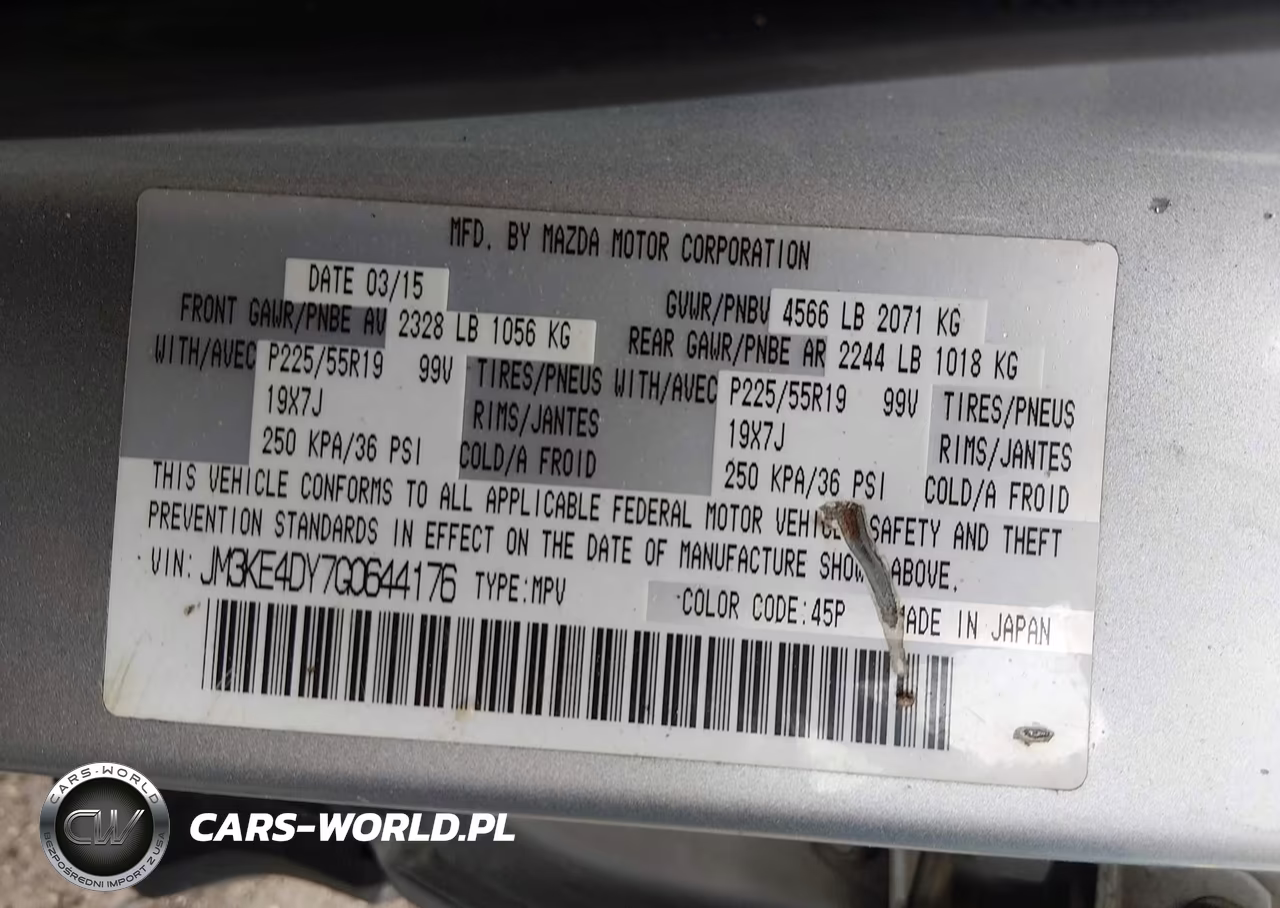 2016 Mazda Cx-5 Grand Touring VIN:JM3KE4DY7G0644176 - 9