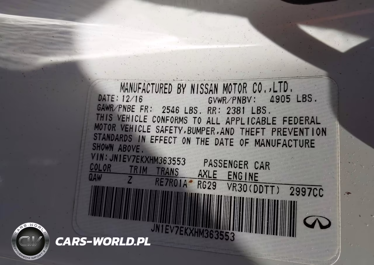 2017 Infiniti Q60 3.0T Sport VIN:JN1EV7EKXHM363553 - 9