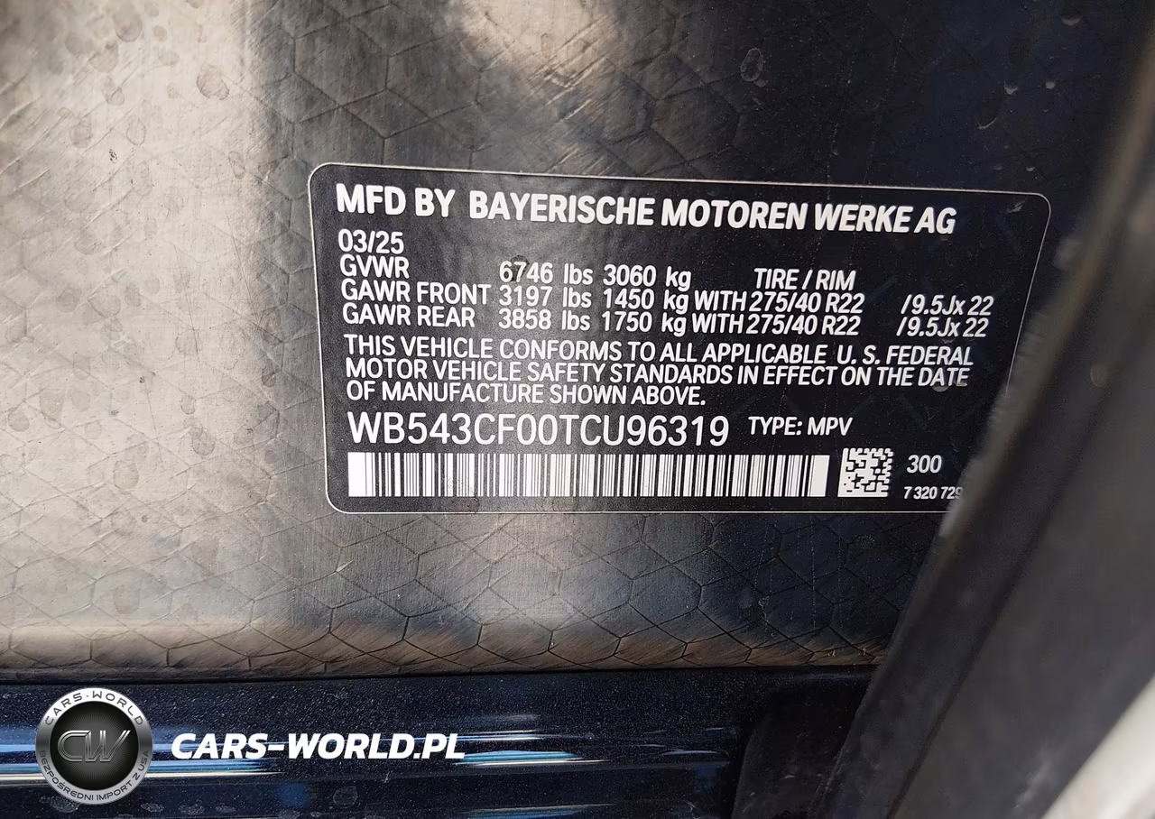 2026 BMW Ix xDrive45 VIN:WB543CF00TCU96319 - 9