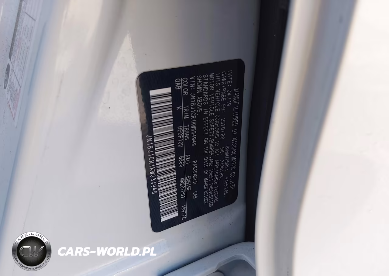2019 Nissan Rogue Sport Sv VIN:JN1BJ1CR1KW334949 - 9