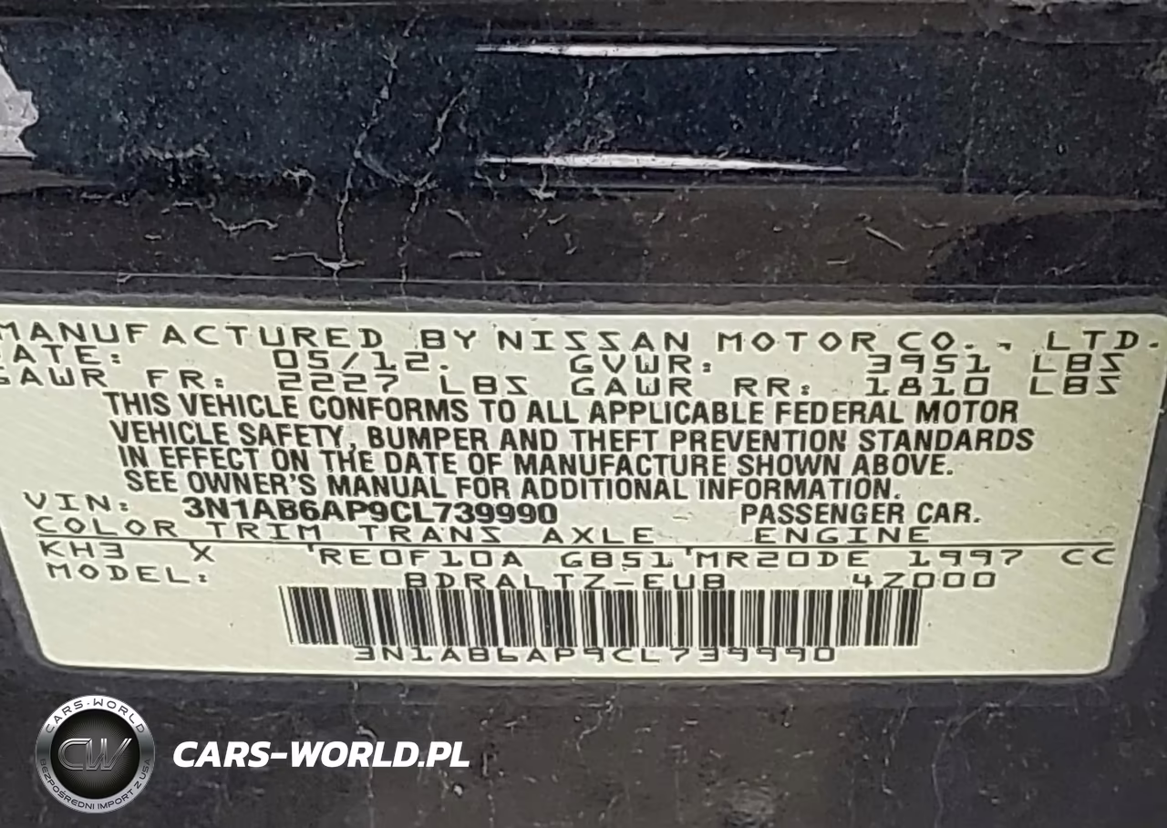 2012 Nissan Sentra 2.0 S VIN:3N1AB6AP9CL739990 - 9