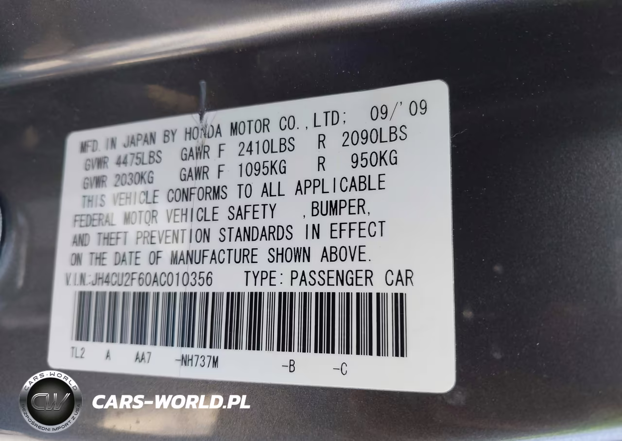 2010 Acura Tsx 2.4 VIN:JH4CU2F60AC010356 - 9