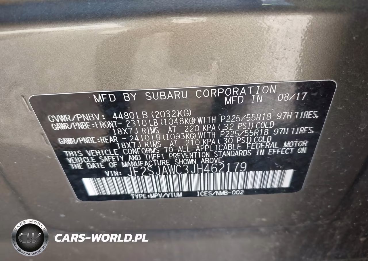 2018 Subaru Forester 2.5I Touring VIN:JF2SJAWC3JH462179 - 9