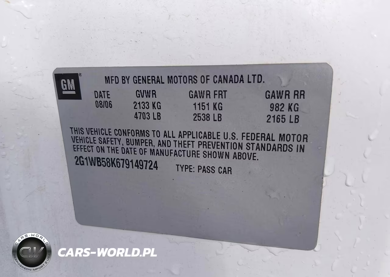 2007 Chevrolet Impala Ls VIN:2G1WB58K679149724 - 9