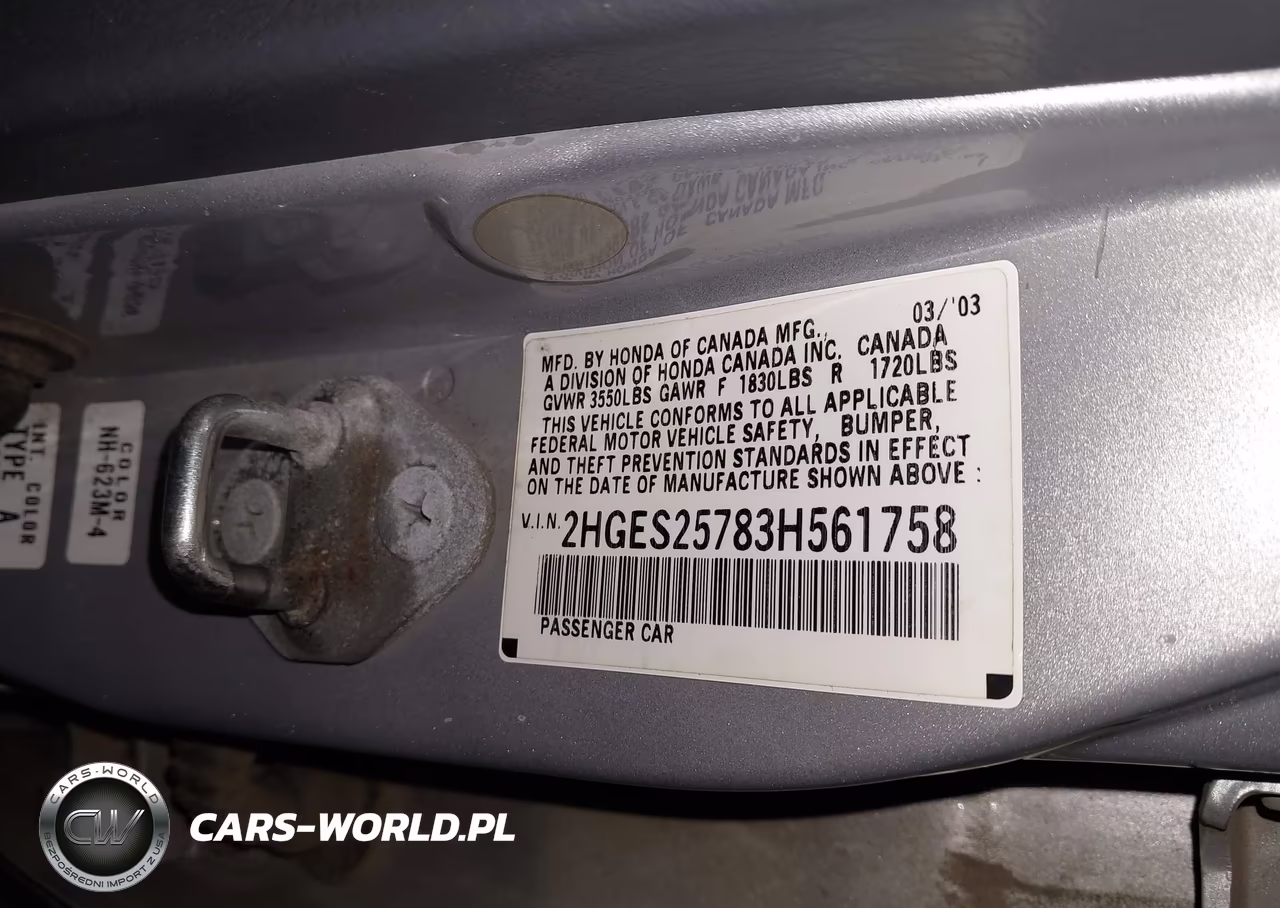 2003 Honda Civic Ex VIN:2HGES25783H561758 - 9
