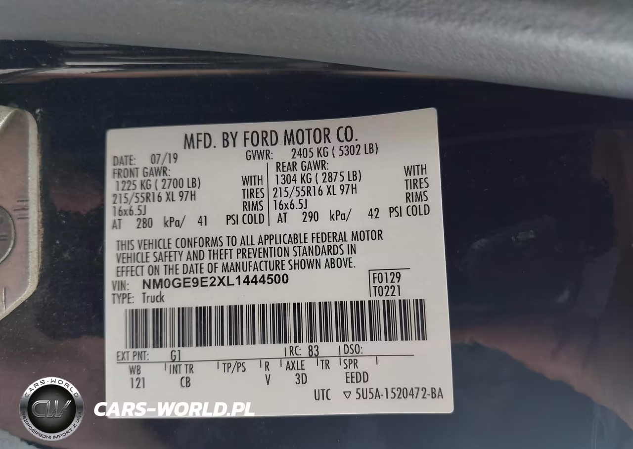 2020 Ford Transit Connect Xl Passenger VIN:NM0GE9E2XL1444500 - 9