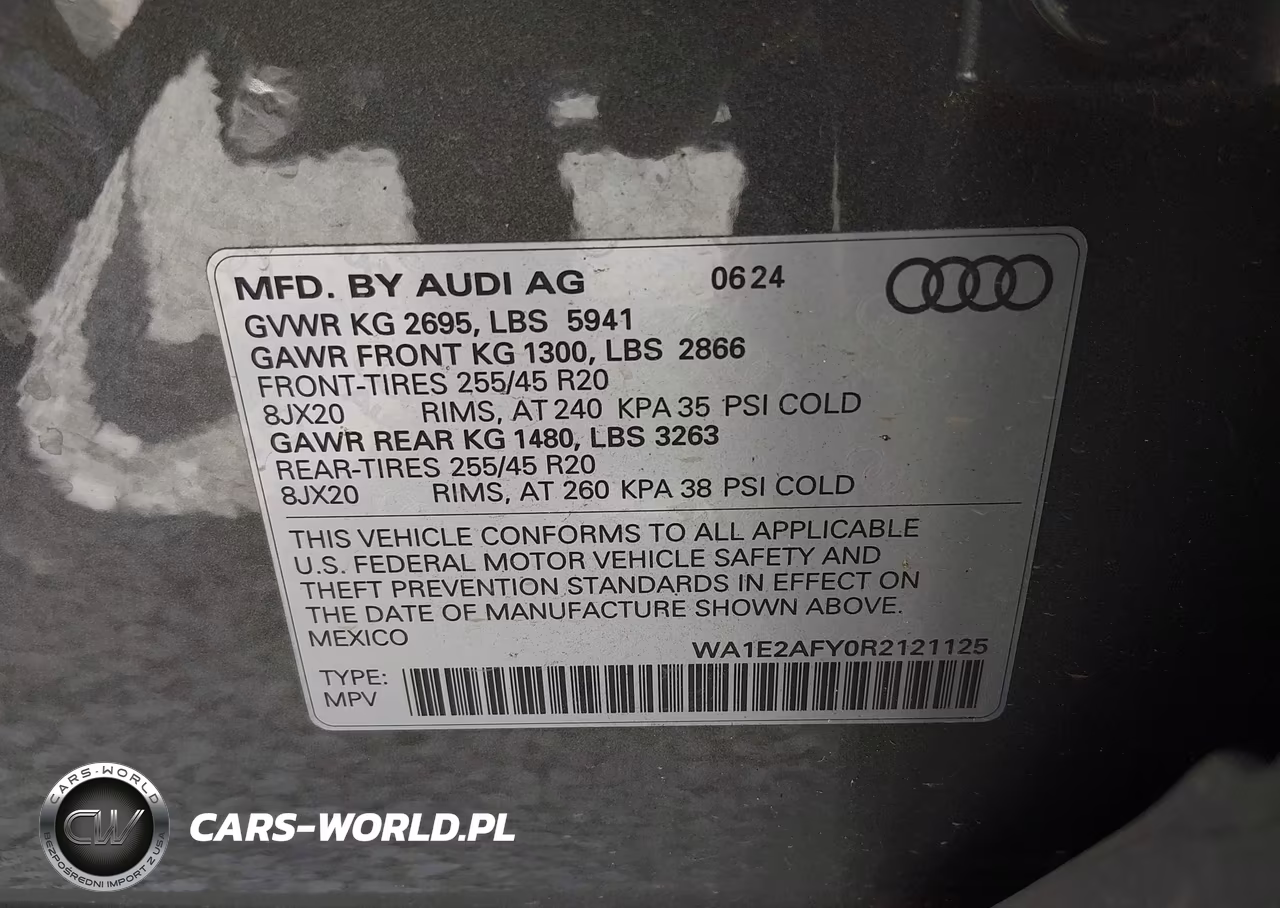 2024 Audi Q5 Premium Plus 55 Tfsi E S Line Quattro S Tronic VIN:WA1E2AFY0R2121125 - 9
