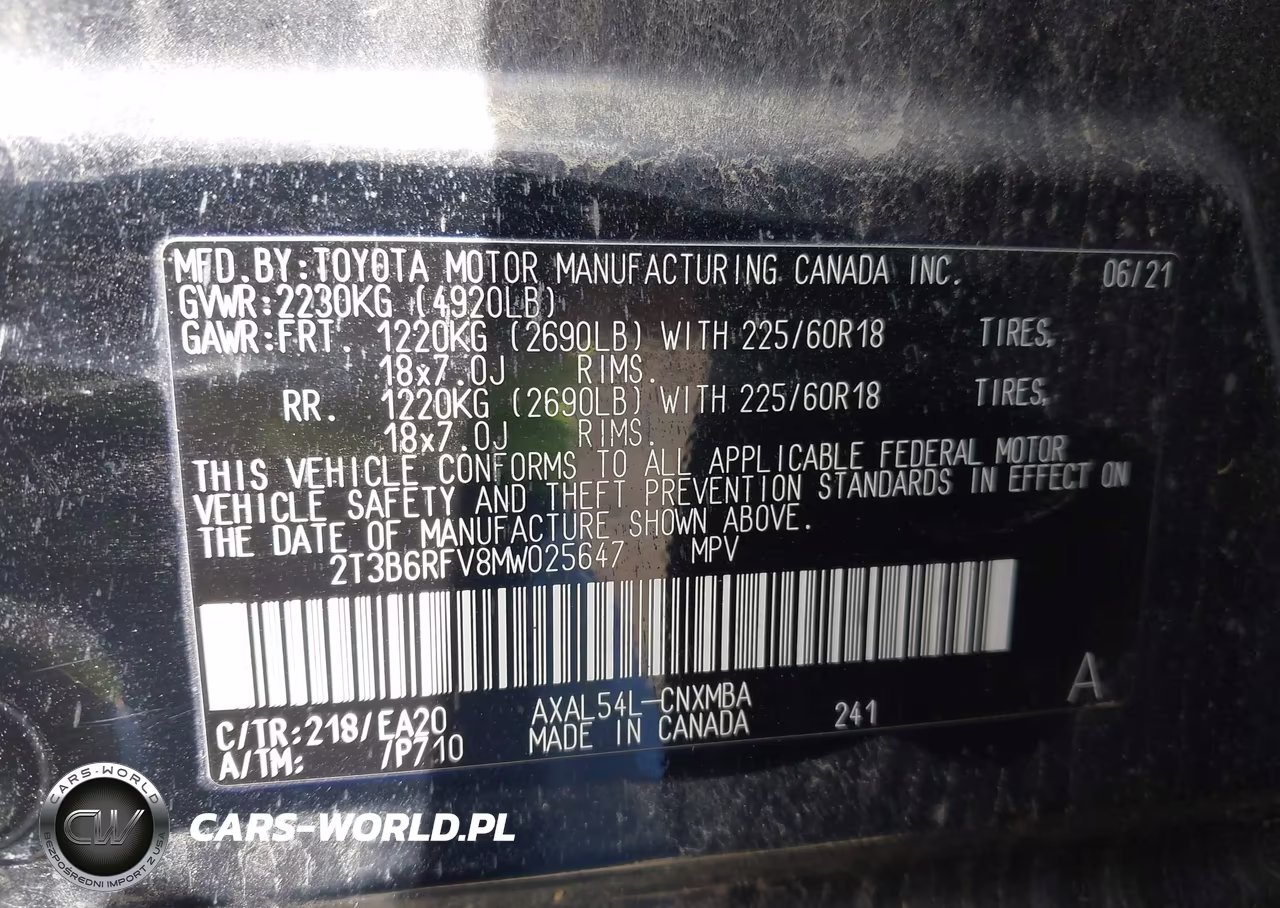 2021 Toyota Rav4 Xle Premium-Xse VIN:2T3B6RFV8MW025647 - 9