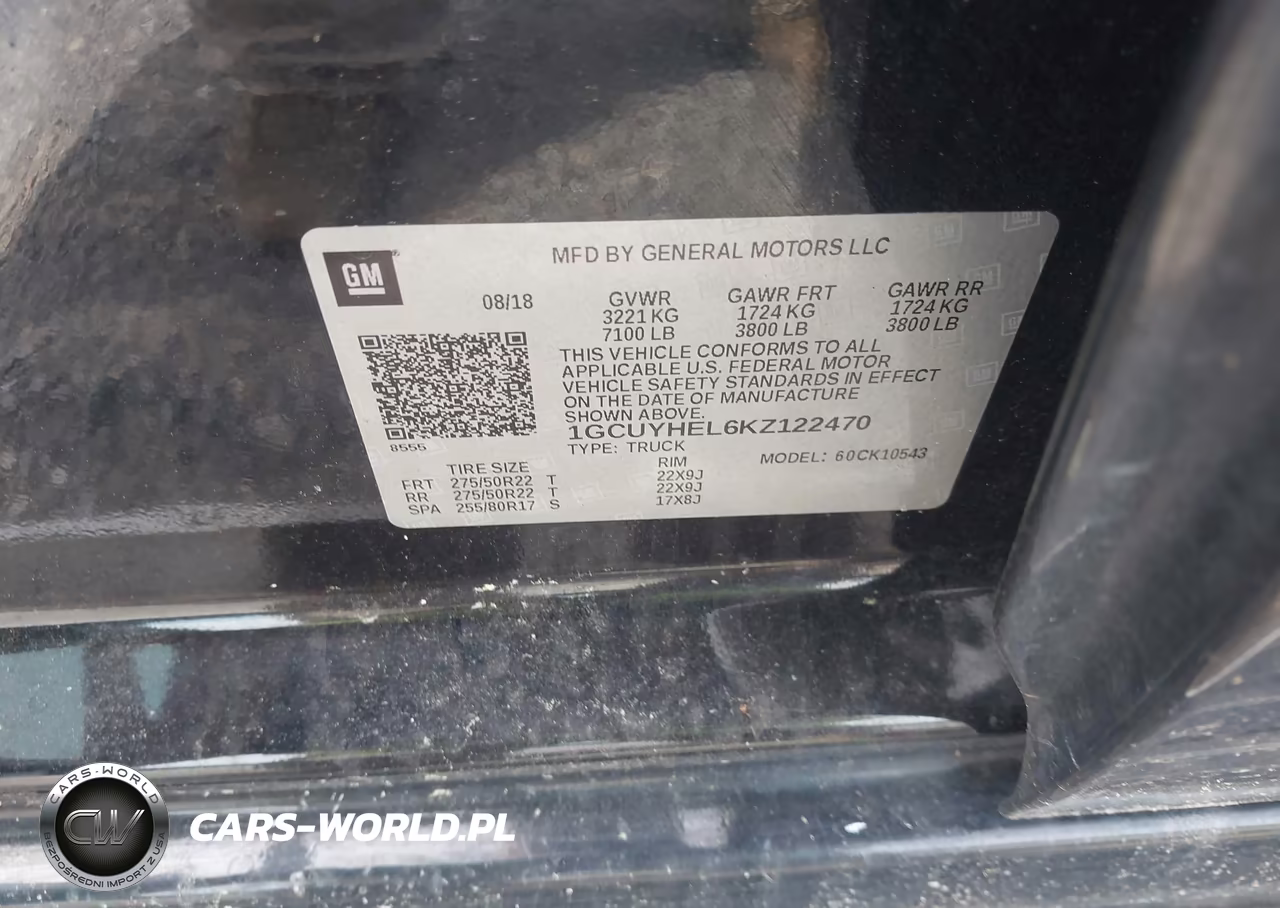 2019 Chevrolet Silverado 1500 High Country VIN:1GCUYHEL6KZ122470 - 9