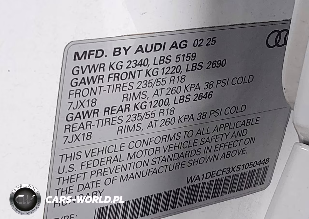 2025 Audi Q3 Premium 45 Tfsi S Line Quattro Tiptronic VIN:WA1DECF3XS1050448 - 9
