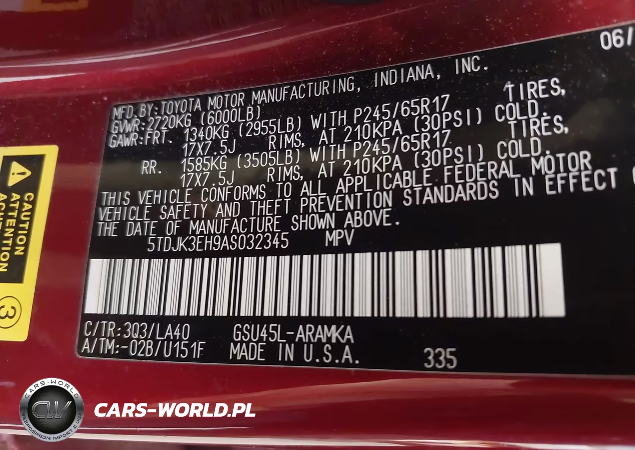 2010 Toyota Highlander Se V6 VIN:5TDJK3EH9AS032345 - 9