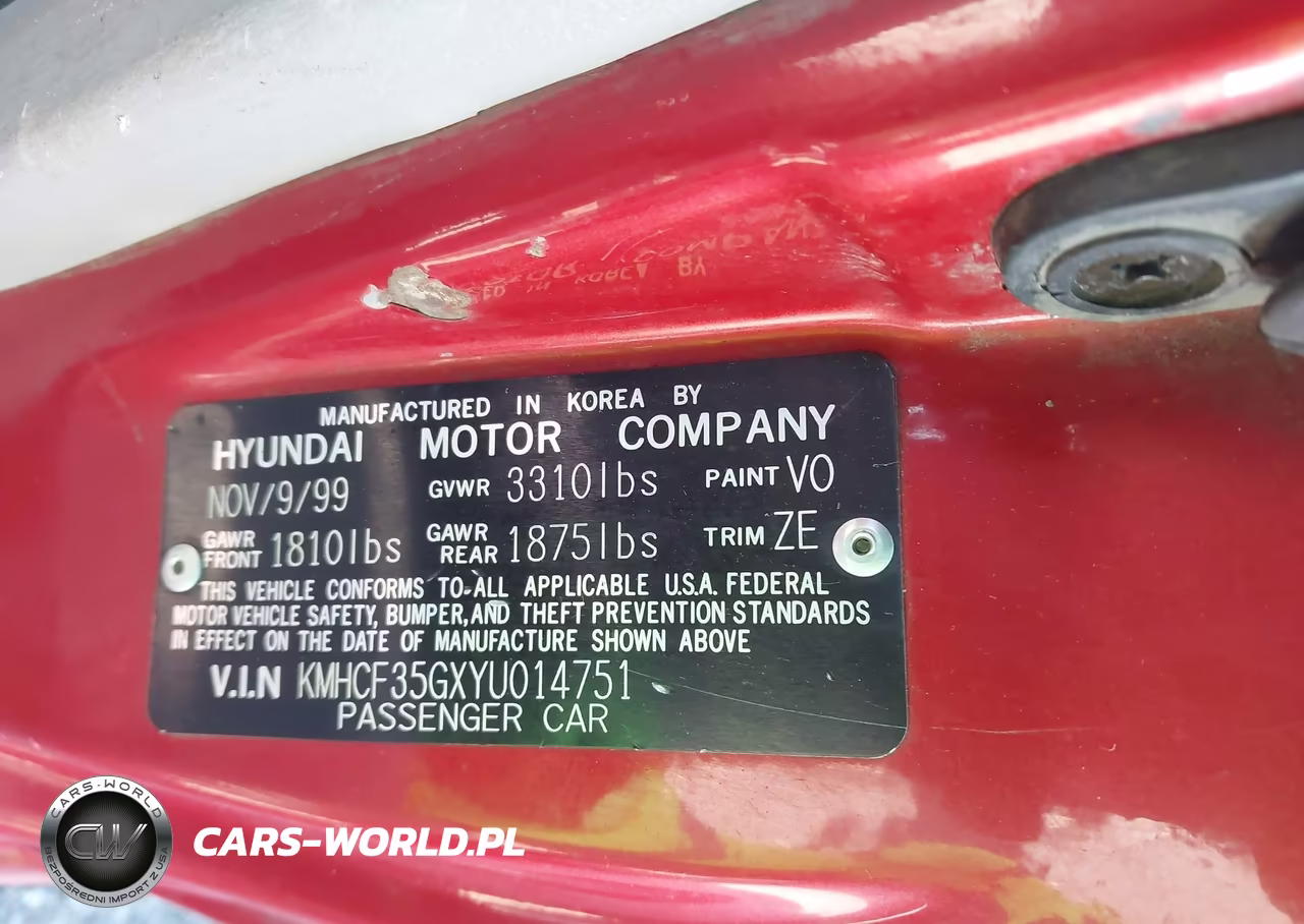 2000 Hyundai Accent L VIN:KMHCF35GXYU014751 - 9
