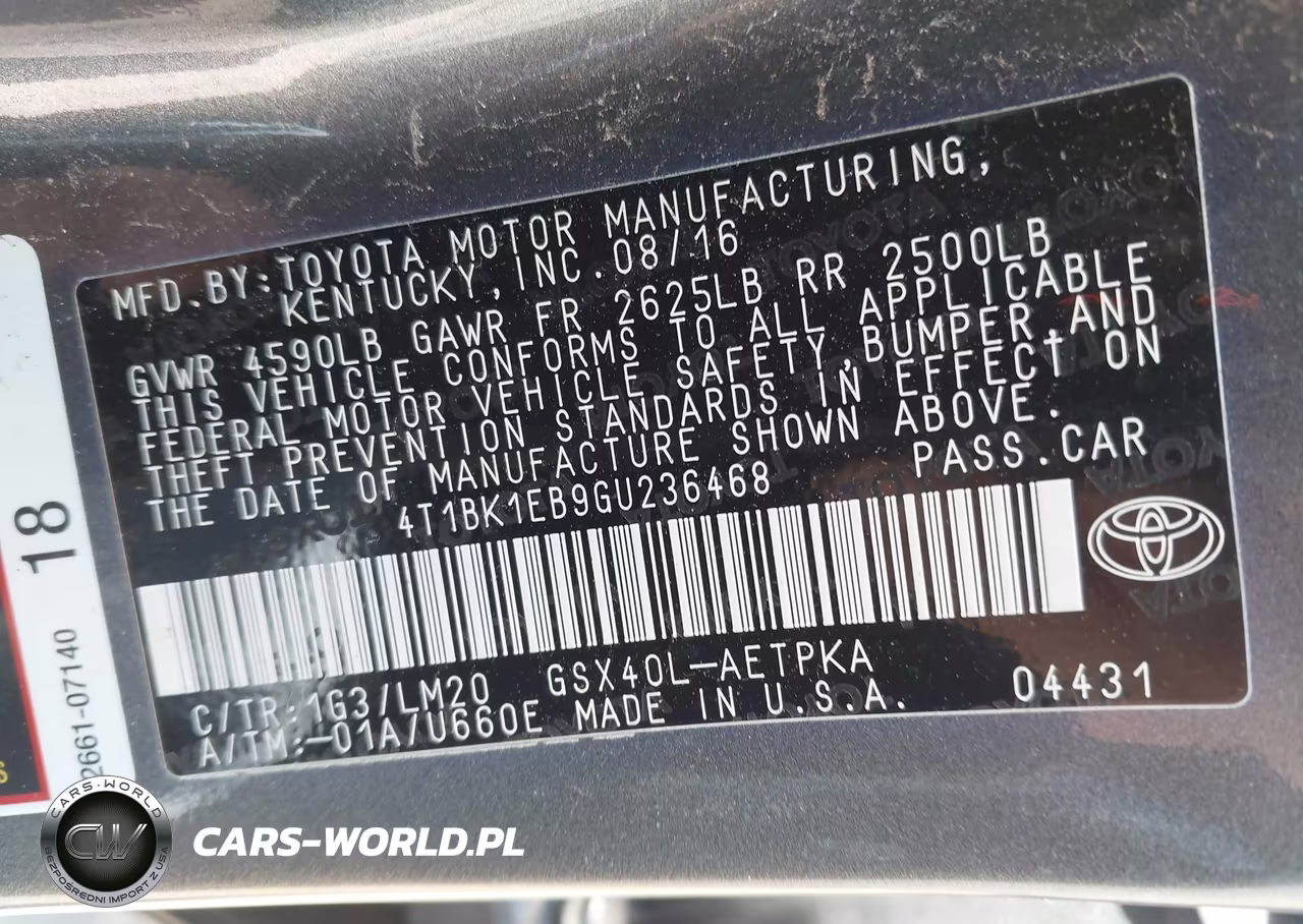 2016 Toyota Avalon Limited VIN:4T1BK1EB9GU236468 - 9
