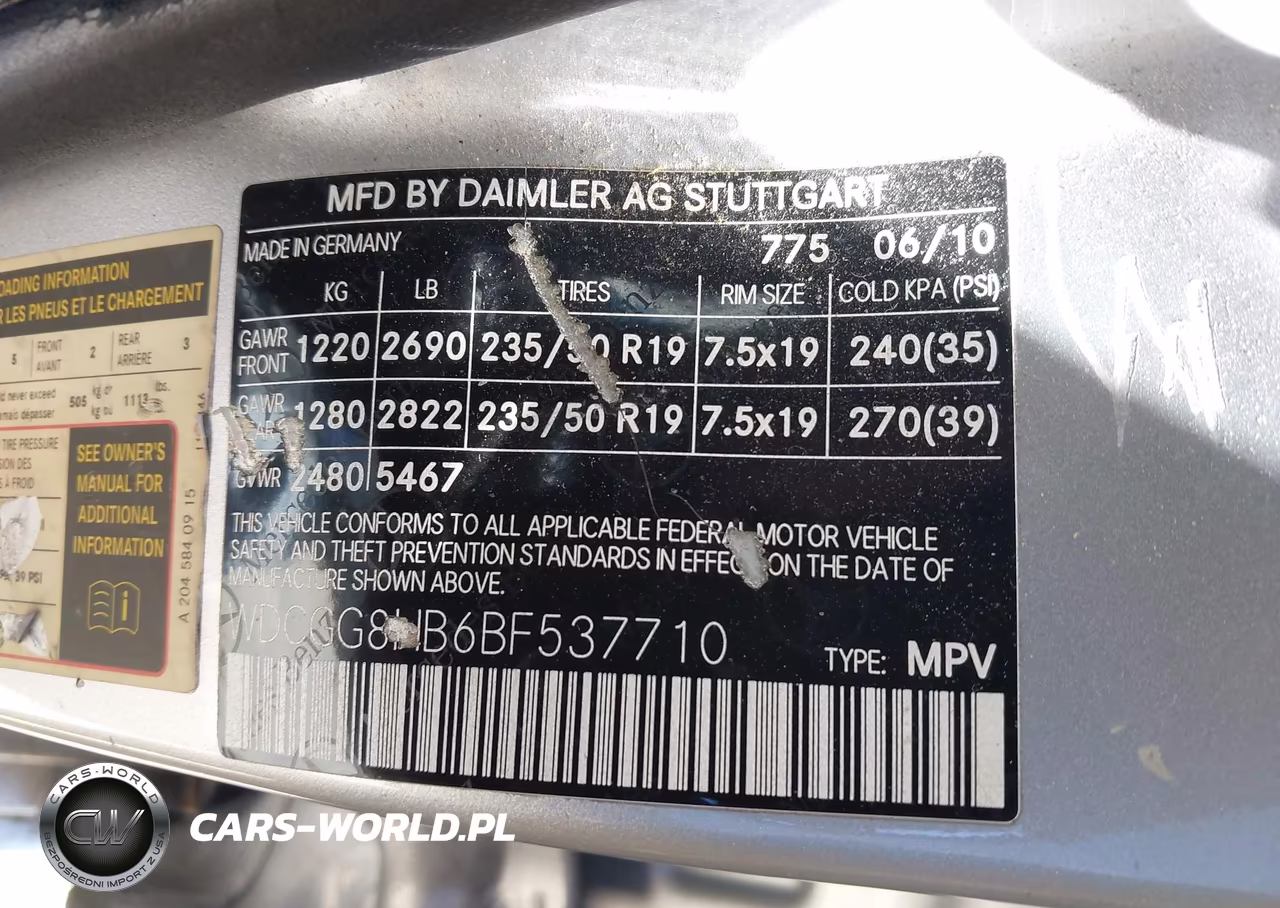 2011 Mercedes-Benz Glk 350 4Matic VIN:WDCGG8HB6BF537710 - 9