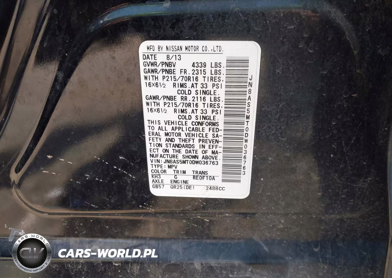 2013 Nissan Rogue S VIN:JN8AS5MT0DW036763 - 9