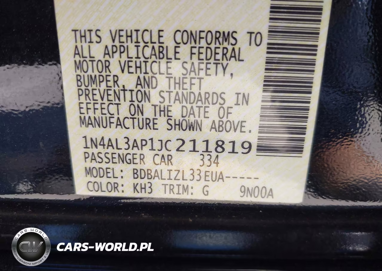 2018 Nissan Altima 2.5 Sv VIN:1N4AL3AP1JC211819 - 9