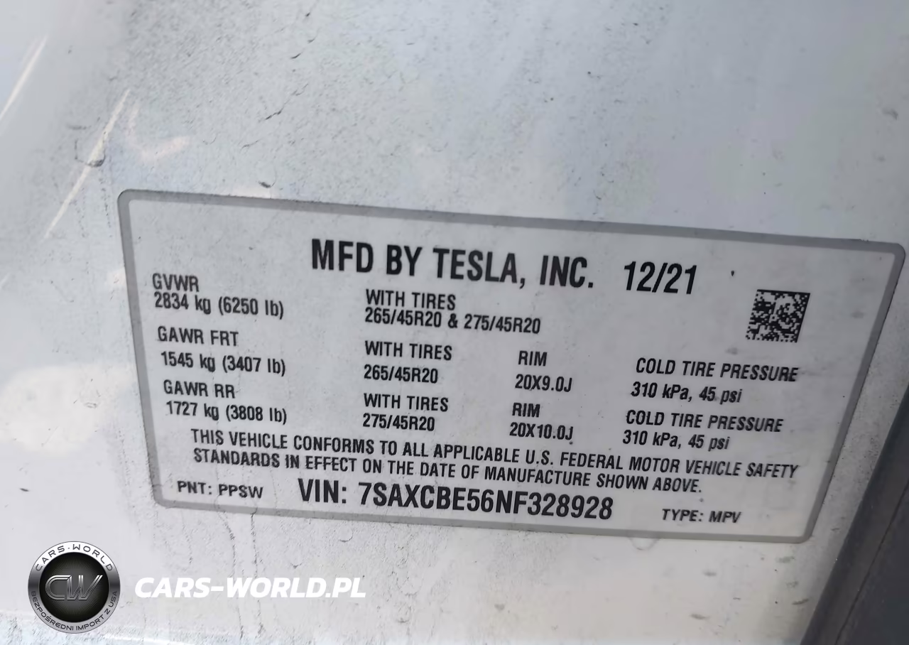 2022 Tesla Model X Dual Motor All-Wheel Drive VIN:7SAXCBE56NF328928 - 9