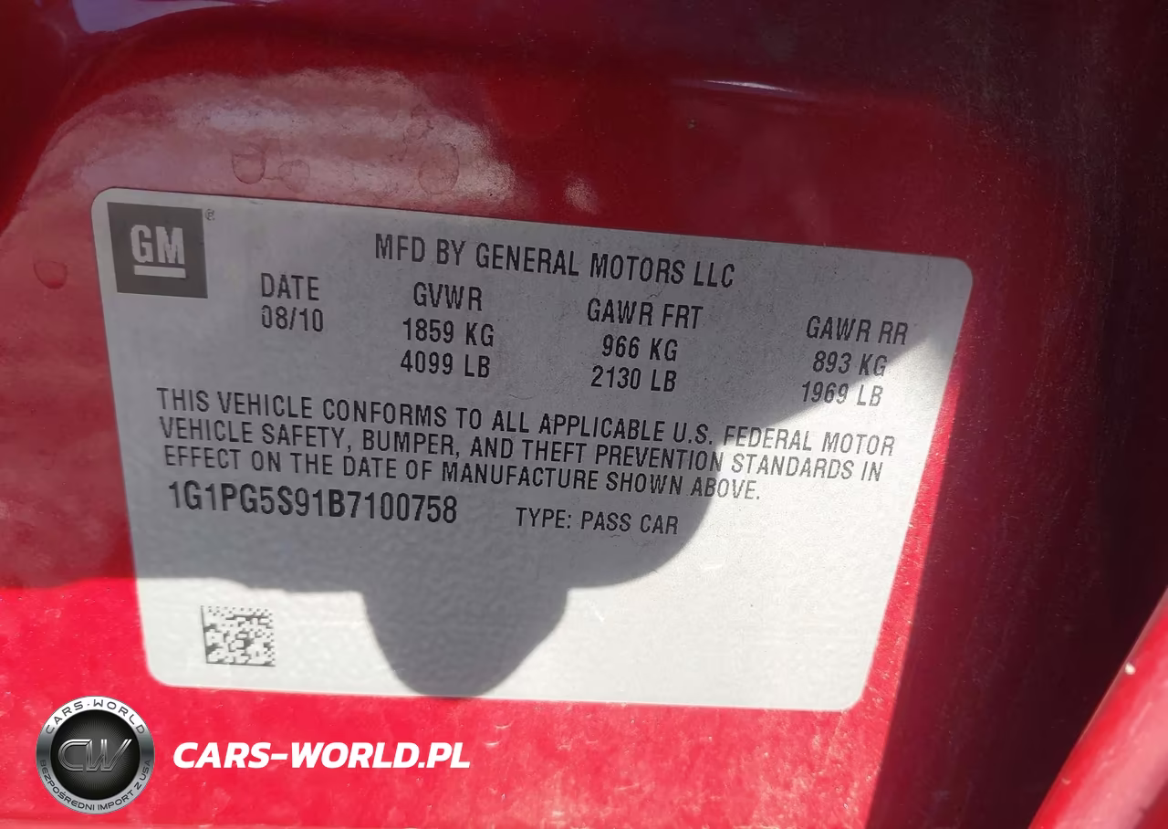 2011 Chevrolet Cruze 2Lt VIN:1G1PG5S91B7100758 - 9