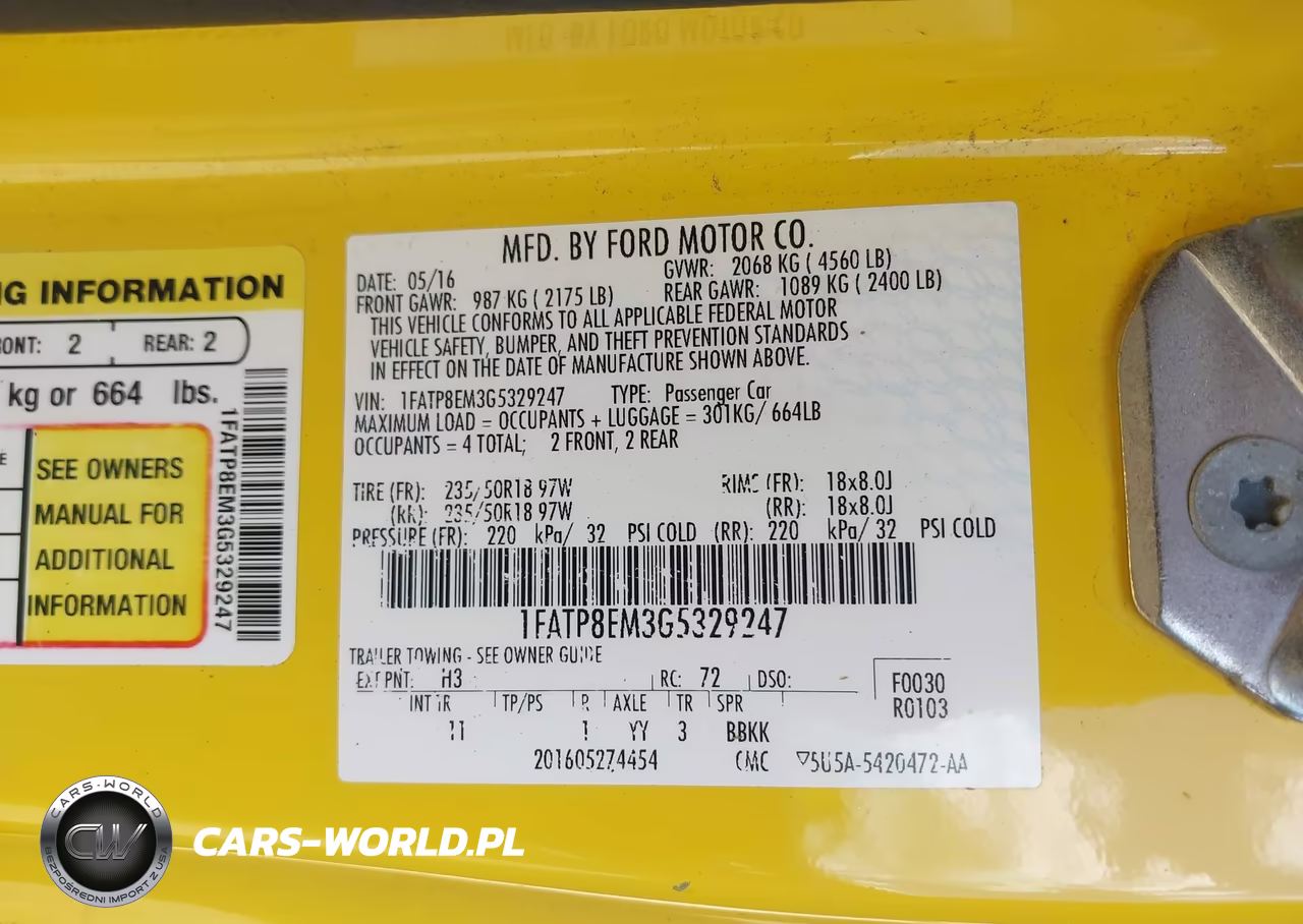 2016 Ford Mustang V6 VIN:1FATP8EM3G5329247 - 9
