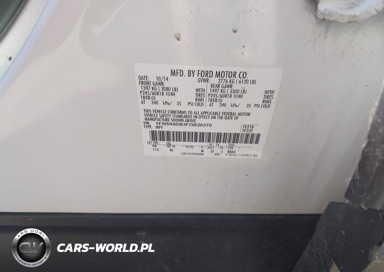2015 Ford Explorer Xlt VIN:1FM5K8D83FGB20370 - 9