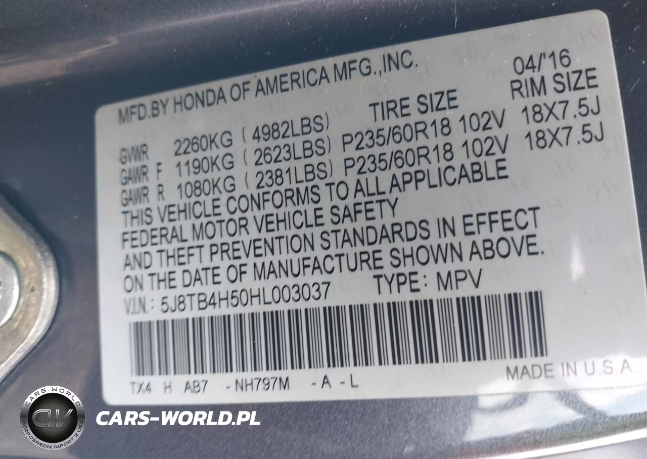 2017 Acura Rdx Technology Acurawatch Plus Packages-W-Technology Package VIN:5J8TB4H50HL003037 - 9