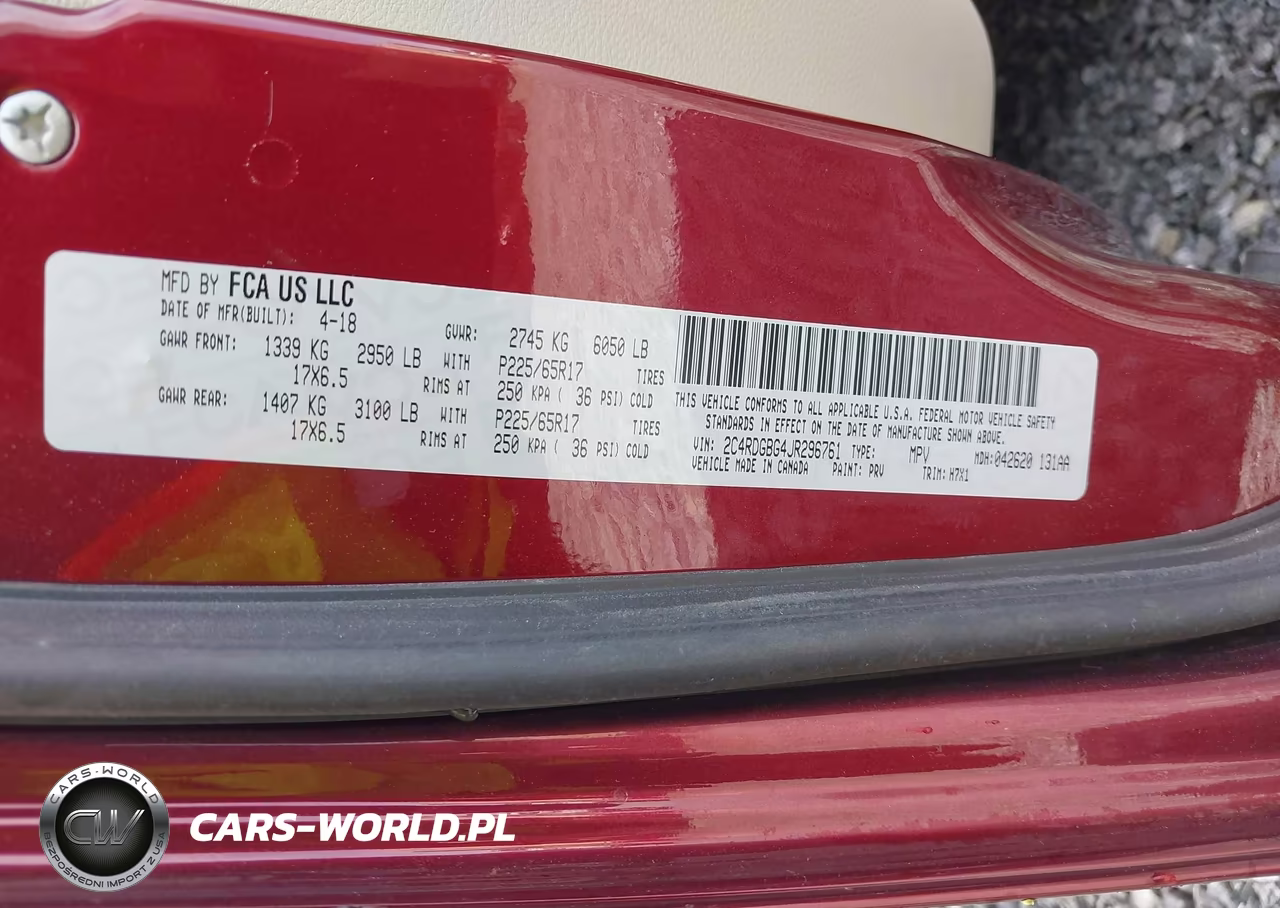 2018 Dodge Grand Caravan Se VIN:2C4RDGBG4JR296761 - 9