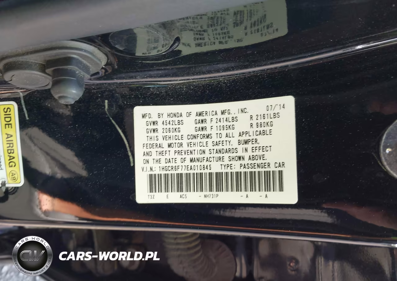 2014 Honda Accord Hybrid Touring VIN:1HGCR6F77EA010845 - 9