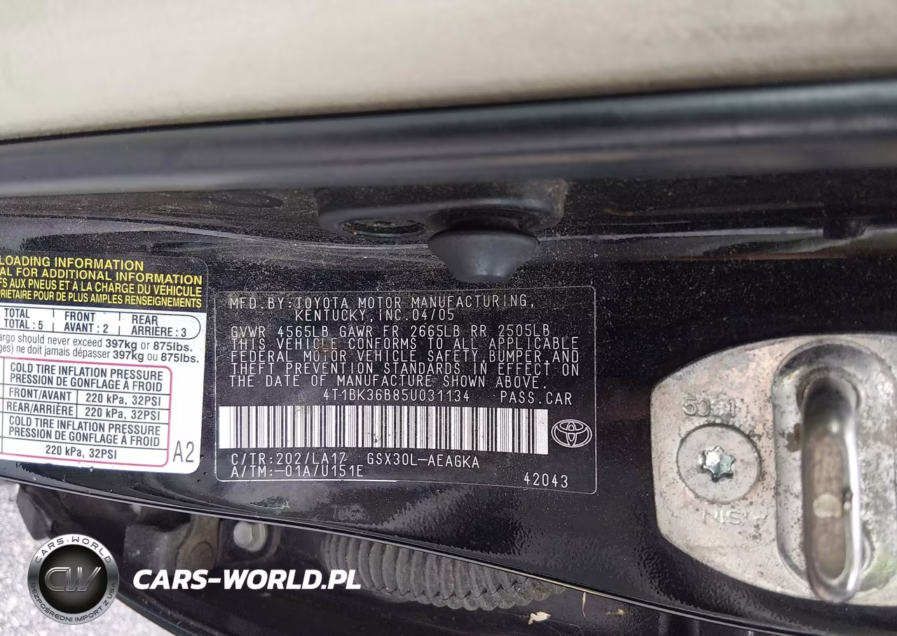 2005 Toyota Avalon Xls VIN:4T1BK36B85U031134 - 9