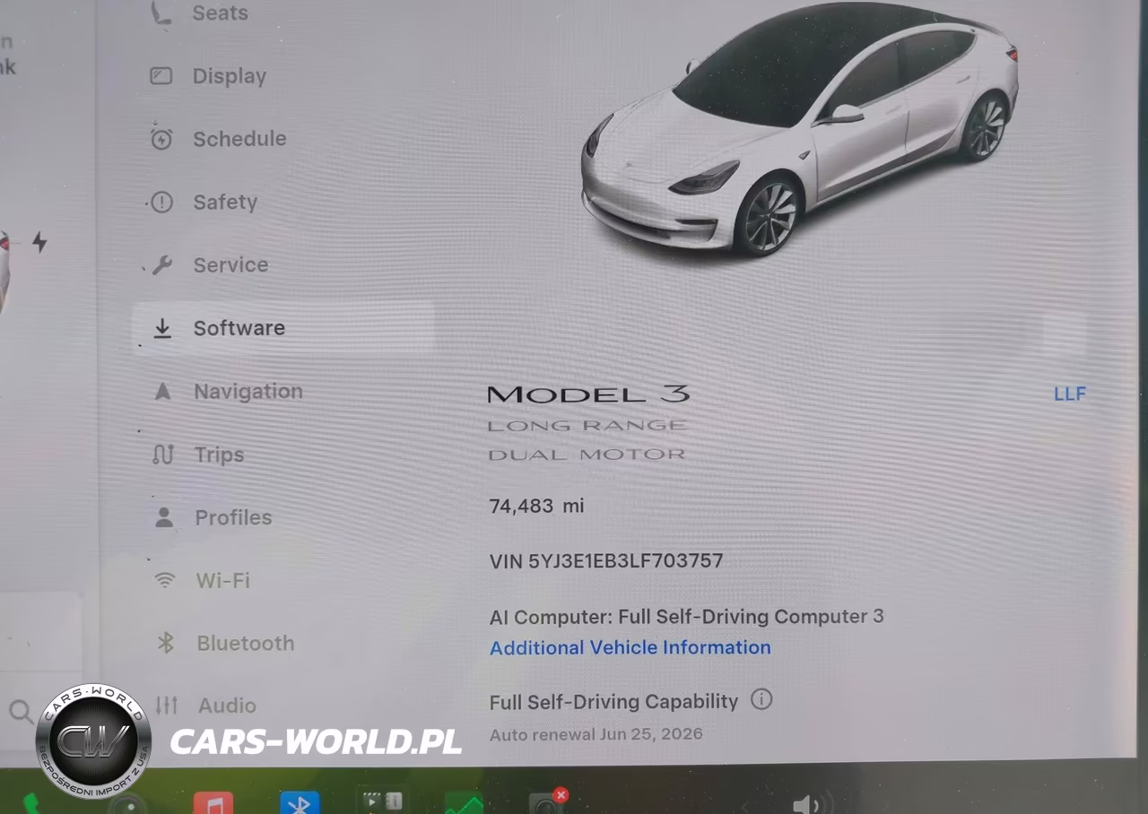 2020 Tesla Model 3 Long Range Dual Motor All-Wheel Drive VIN:5YJ3E1EB3LF703757 - 7