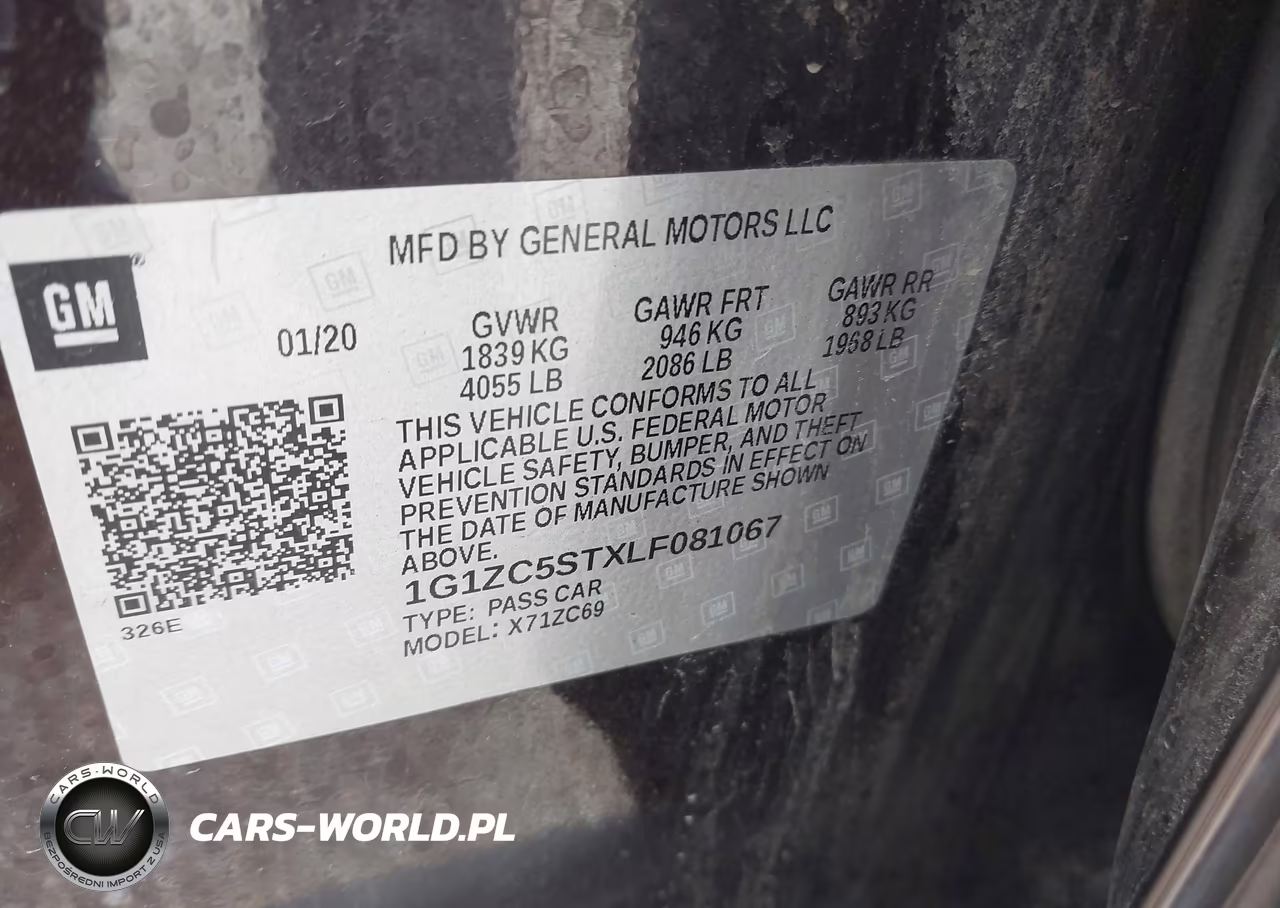 2020 Chevrolet Malibu Fwd 1Fl VIN:1G1ZC5STXLF081067 - 9