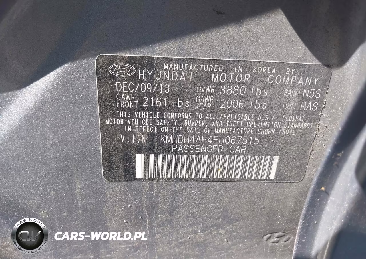 2014 Hyundai Elantra Se VIN:KMHDH4AE4EU067515 - 9