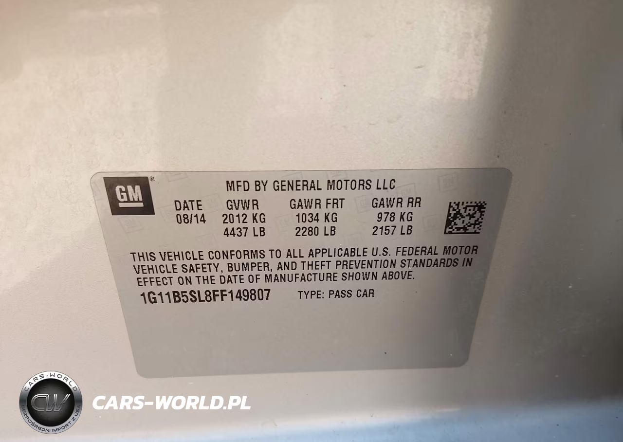 2015 Chevrolet Malibu Ls VIN:1G11B5SL8FF149807 - 9