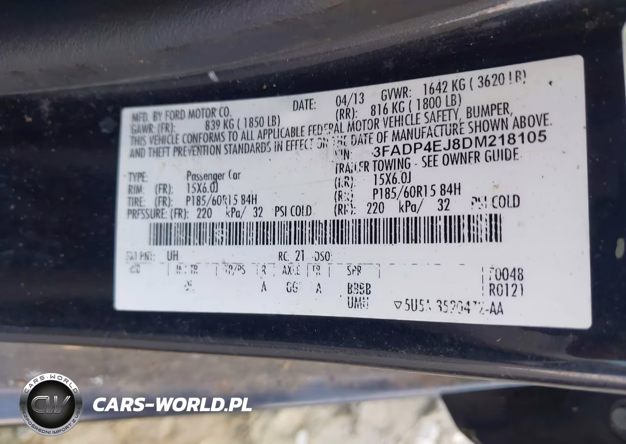 2013 Ford Fiesta Se VIN:3FADP4EJ8DM218105 - 9