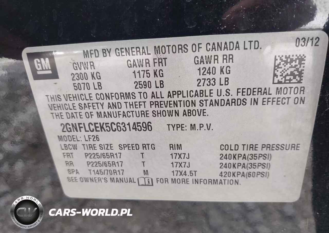 2012 Chevrolet Equinox Ls VIN:2GNFLCEK5C6314596 - 9
