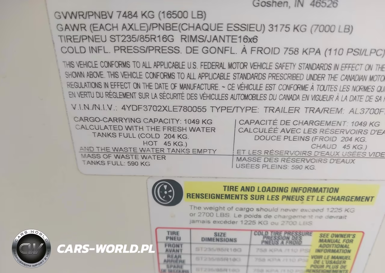 2020 Keystone Alpine 3700 VIN:4YDF3702XLE780055 - 9