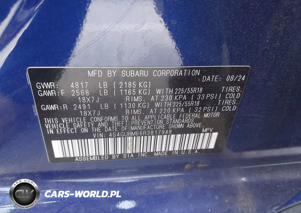 2024 Subaru Crosstrek Limited VIN:4S4GUHM66R3817948 - 9
