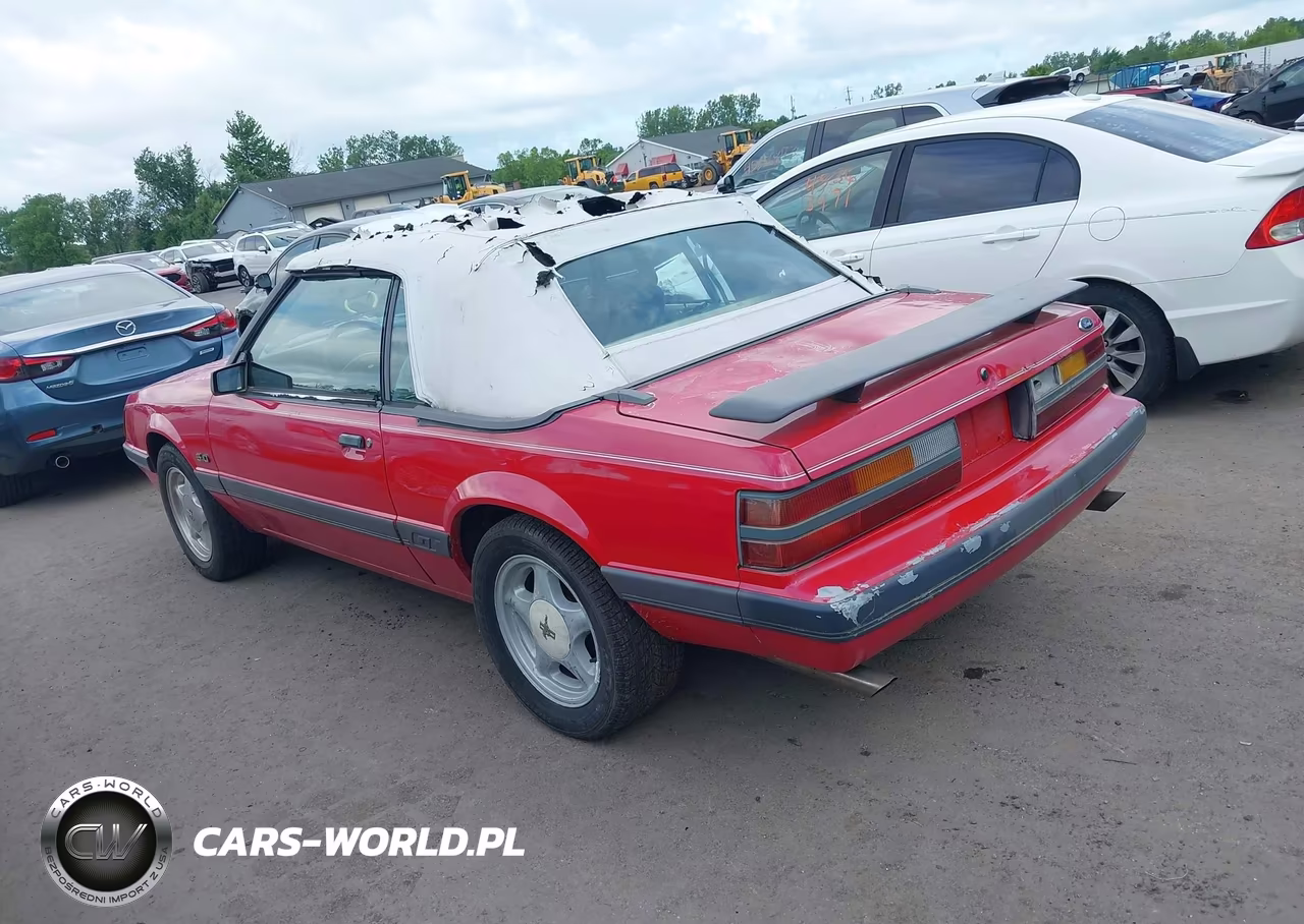 1985 Ford Mustang Lx-Gt VIN:1FABP27M2FF117292 - 3