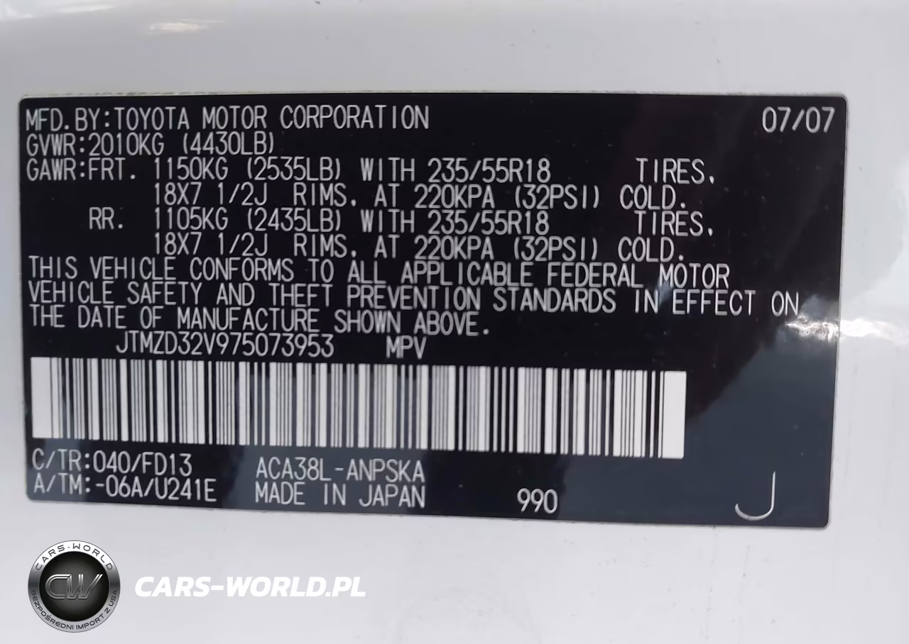 2007 Toyota Rav4 Sport VIN:JTMZD32V975073953 - 9