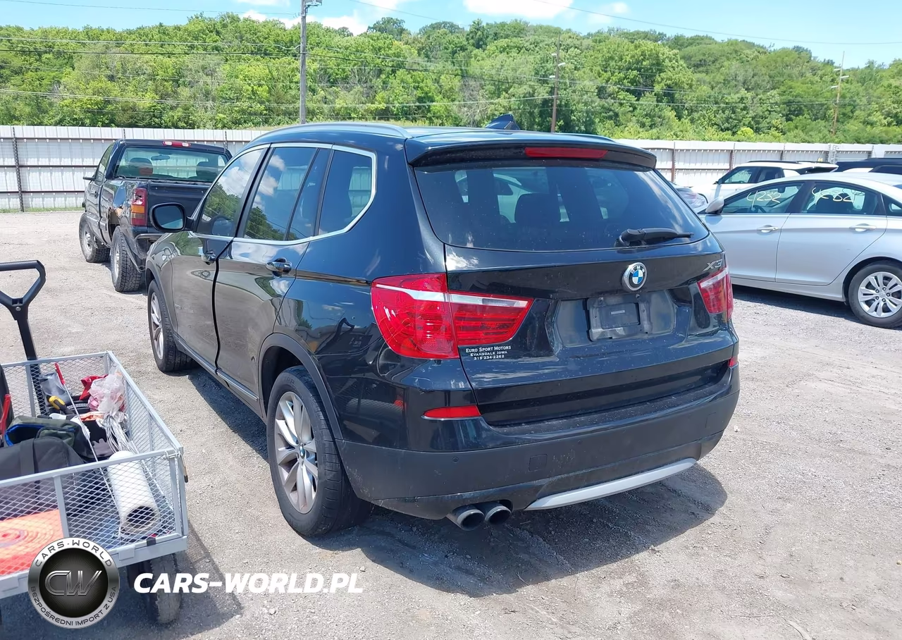 2013 BMW X3 xDrive28I VIN:5UXWX9C58D0A27763 - 3