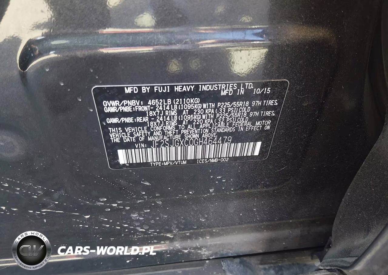 2016 Subaru Forester 2.0Xt Touring VIN:JF2SJGXC0GH464479 - 9