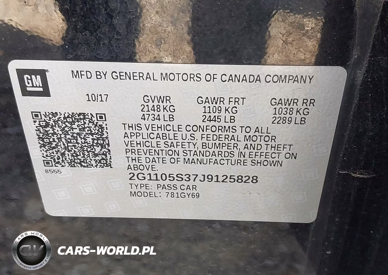 2018 Chevrolet Impala 1Lt VIN:2G1105S37J9125828 - 9