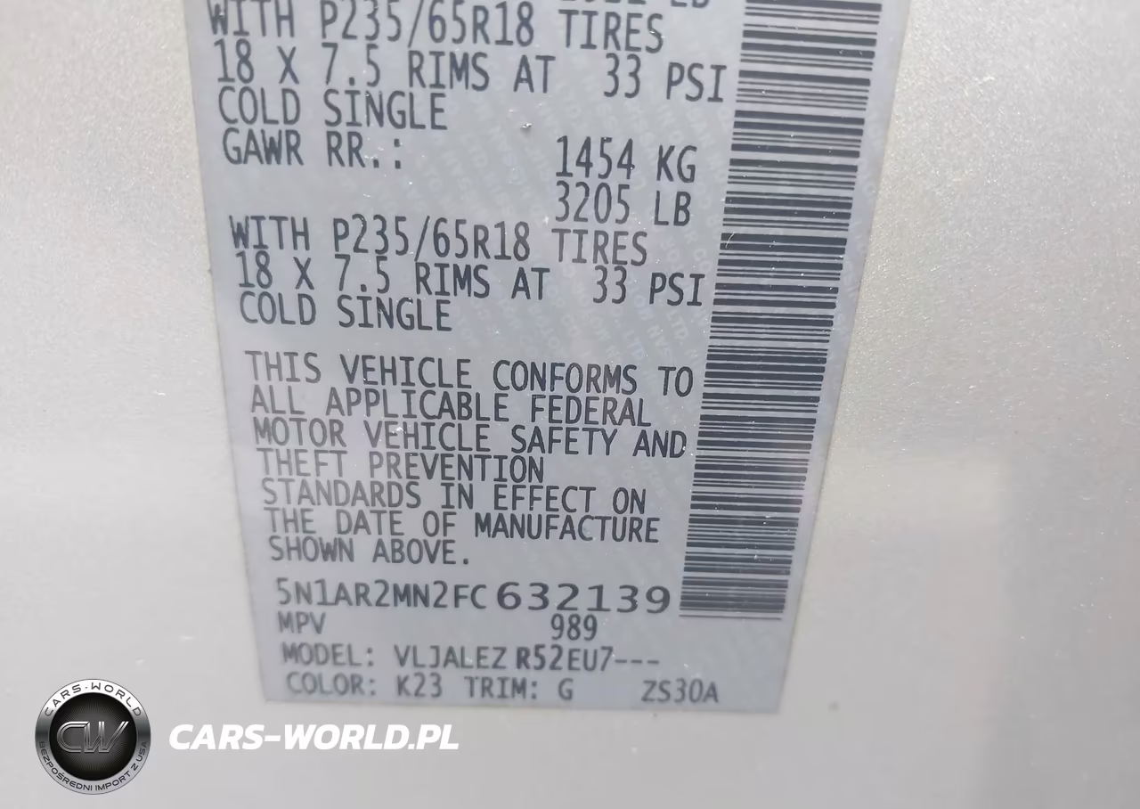 2015 Nissan Pathfinder Platinum-S-Sl-Sv VIN:5N1AR2MN2FC632139 - 9