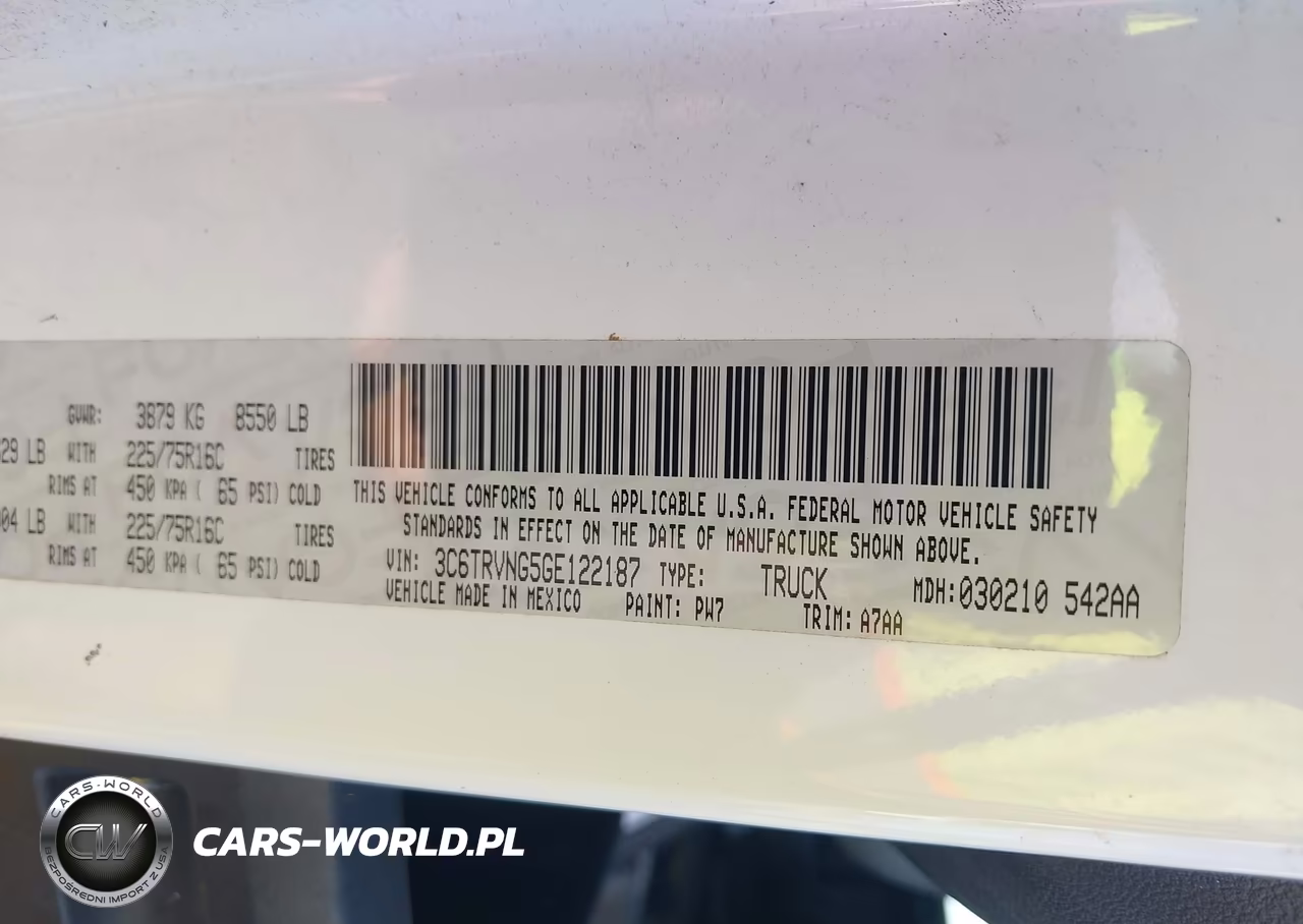 2016 Ram Promaster 1500 Low Roof VIN:3C6TRVNG5GE122187 - 9