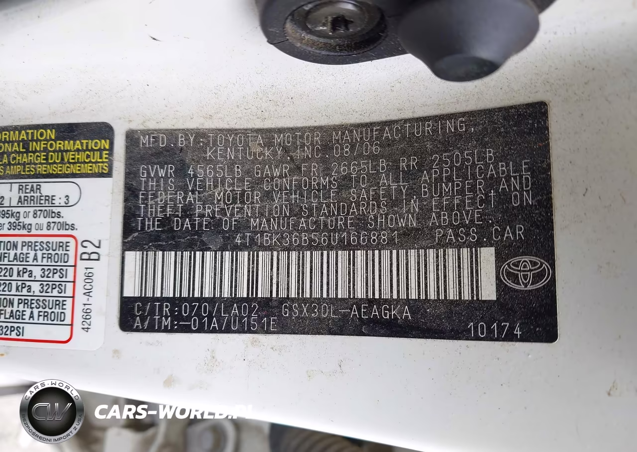 2006 Toyota Avalon Xls VIN:4T1BK36B56U166881 - 9
