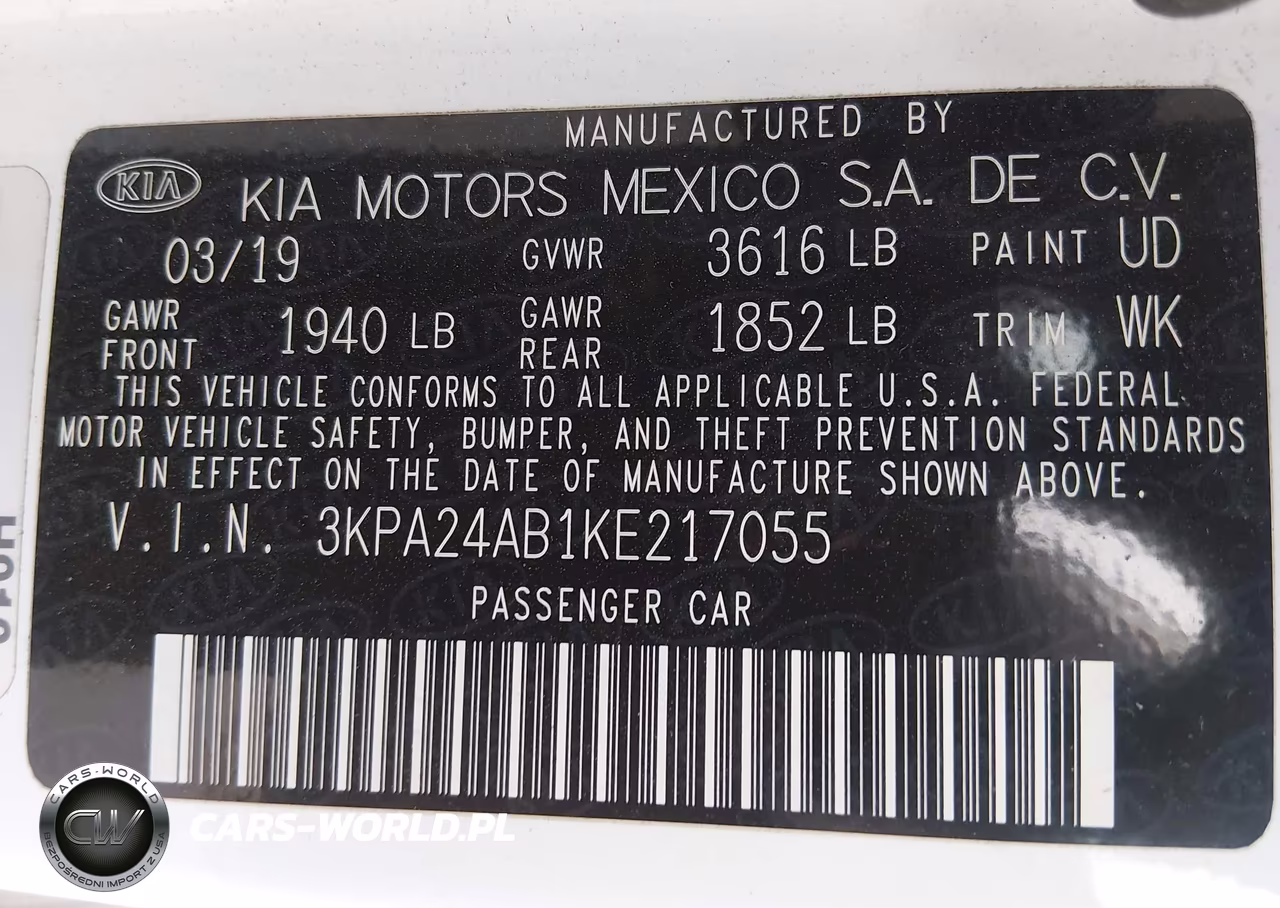 2019 Kia Rio S VIN:3KPA24AB1KE217055 - 9