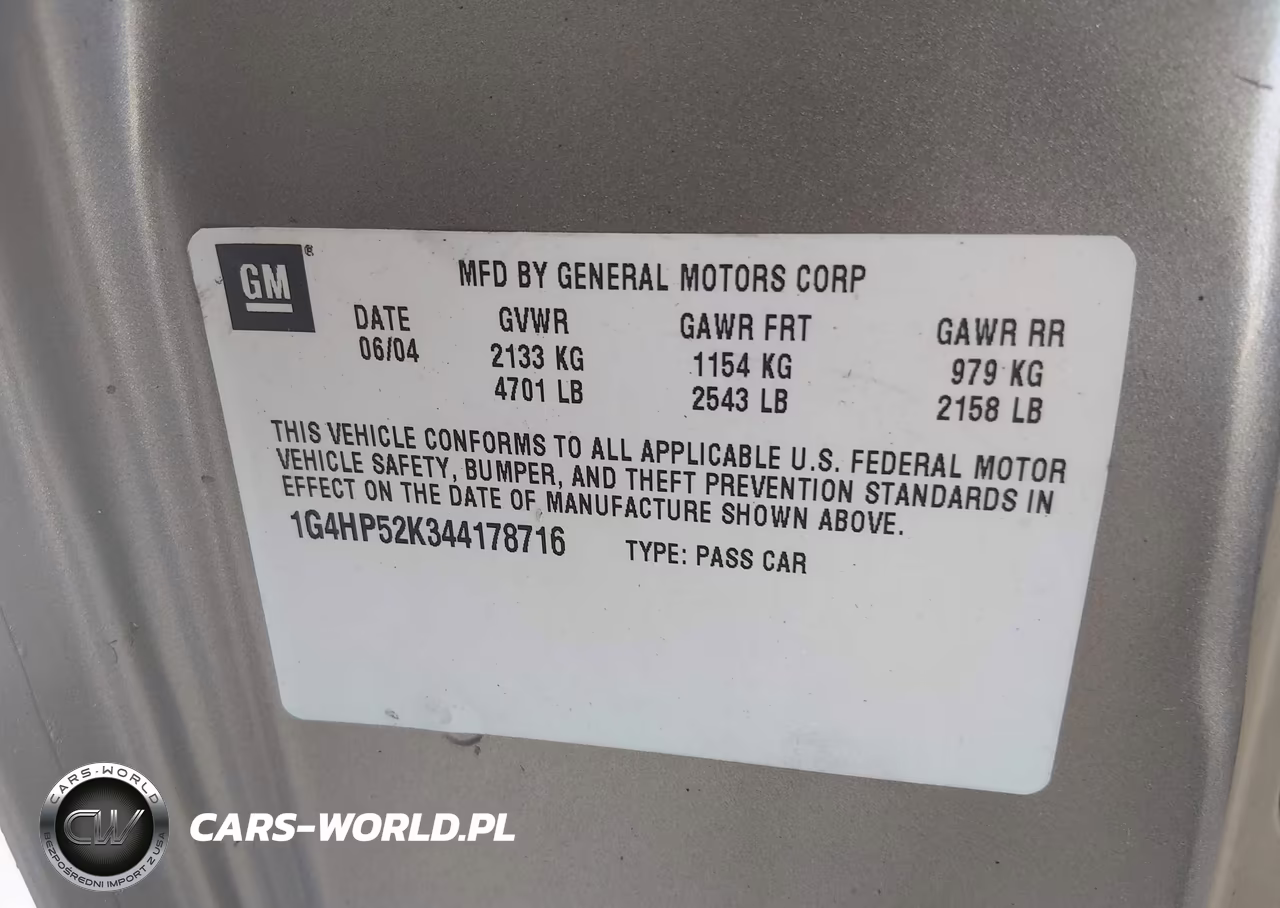 2004 Buick Lesabre Custom VIN:1G4HP52K344178716 - 9
