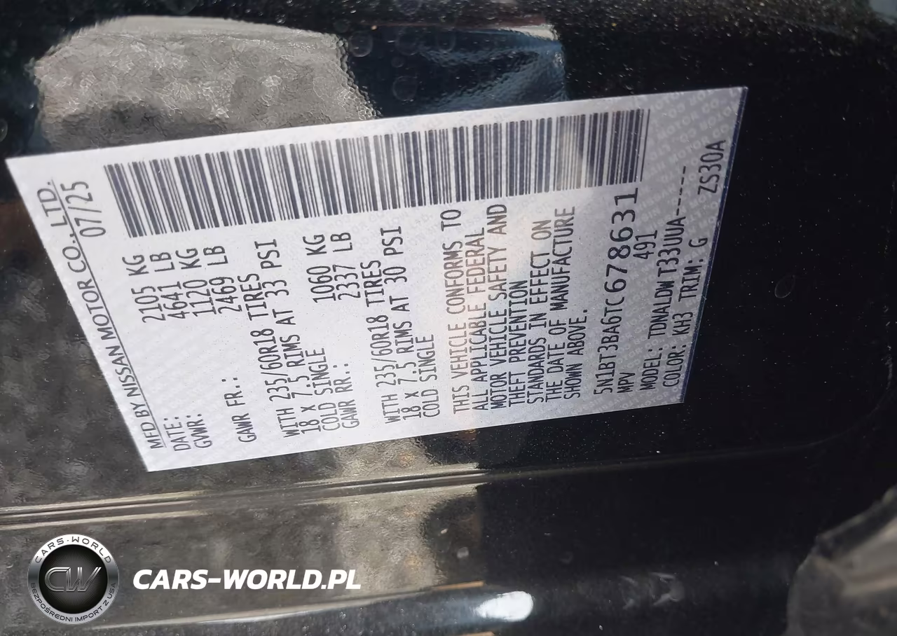 2026 Nissan Rogue Sv VIN:5N1BT3BA6TC678631 - 9